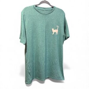 Teal cat ladies are crazy cool graphic crewneck tee Large